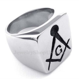 Bague Maçonnique En Titane
