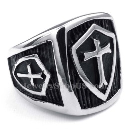 Bague Croix En Titane