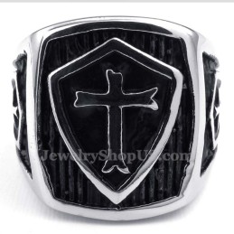 Bague Croix En Titane