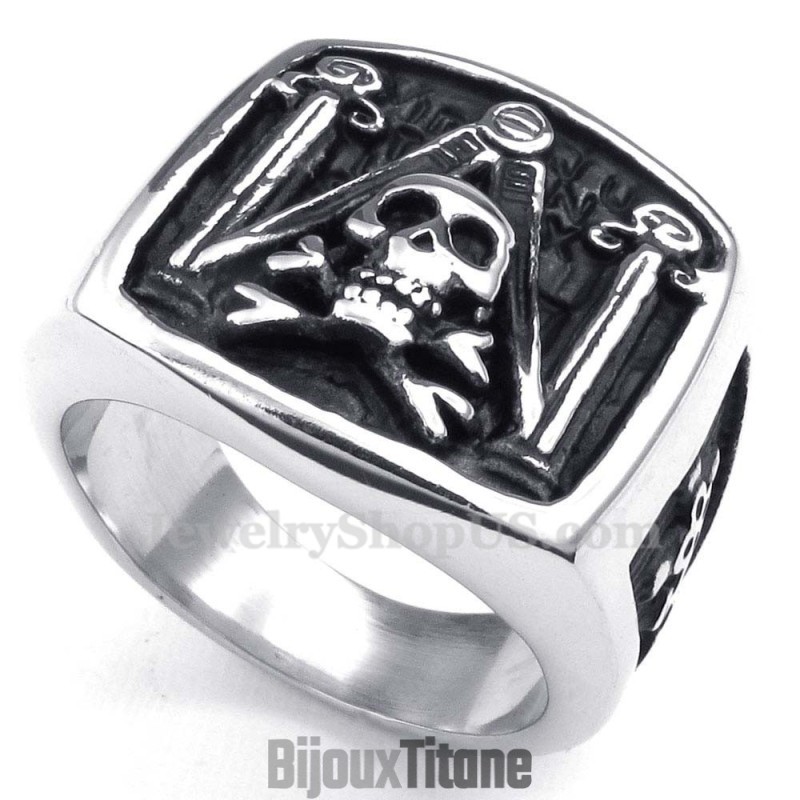 Bague Maçonnique En Titane