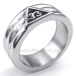 Bague Maçonnique En Titane