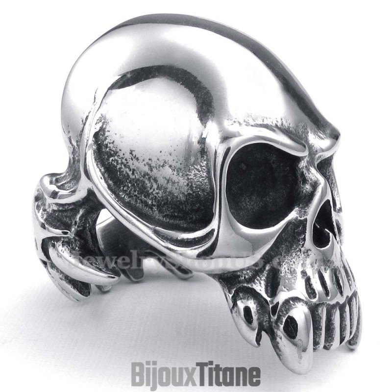 Bague Crâne En Titane Bague Crâne En Titane