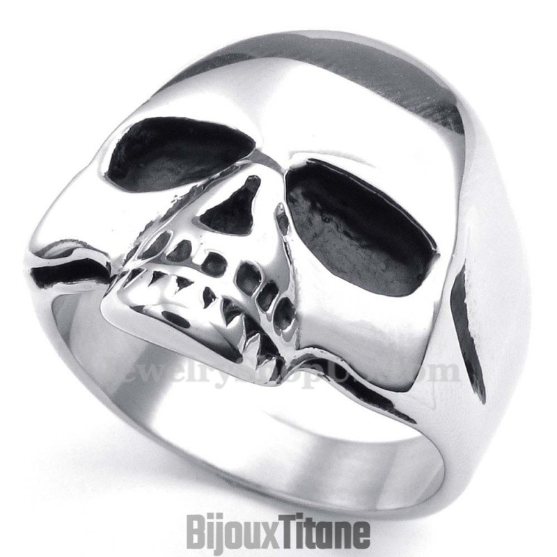 Bague Crâne En Titane Bague Crâne En Titane