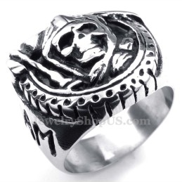 Bague Crâne En Titane