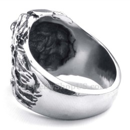 Bague Tête De Lion En Titane