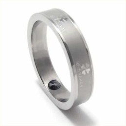 Bague En Titane Avec Trèfle À Quatre Feuilles De 5 Mm