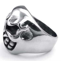 Bague Crâne En Titane
