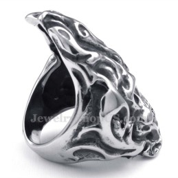 Bague Crâne En Titane