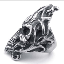 Bague Crâne En Titane