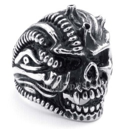Bague Crâne En Titane