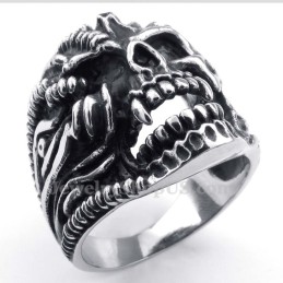 Bague Crâne En Titane