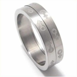 Bague En Titane Sex Symbol 6 Mm