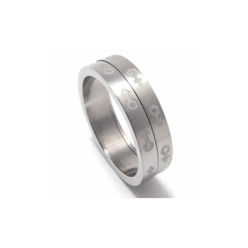 Bague En Titane Sex Symbol 6 Mm Bague En Titane Sex Symbol 6 Mm