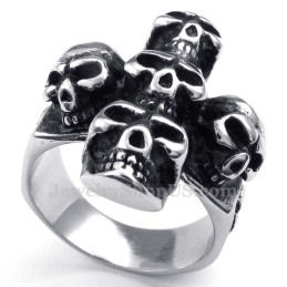 Bague Crâne En Titane
