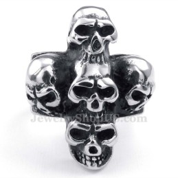 Bague Crâne En Titane