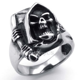 Bague Crâne En Titane