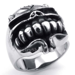 Bague Crâne En Titane