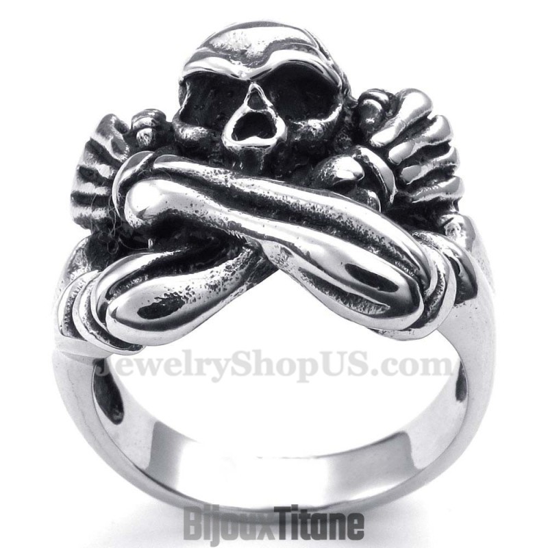 Bague Crâne En Titane Bague Crâne En Titane