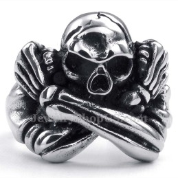 Bague Crâne En Titane