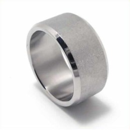 Bague En Titane Brossé De 6 Mm