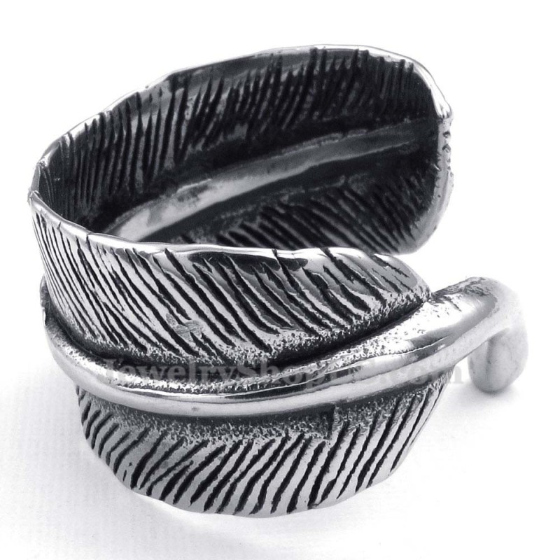 Bague Plume En Titane Bague Plume En Titane