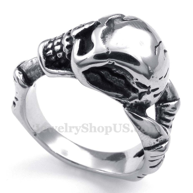 Bague Crâne En Titane Bague Crâne En Titane