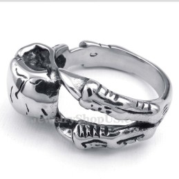 Bague Crâne En Titane