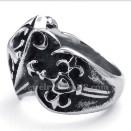 Bague Croix En Titane