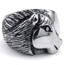 Bague Tête De Cheval En Titane