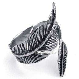Bague Plume En Titane