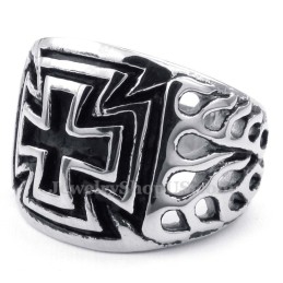 Bague Croix En Titane