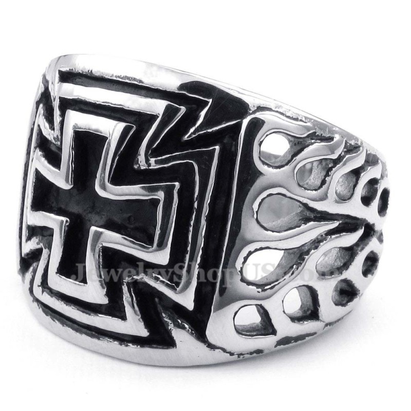 Bague Croix En Titane Bague Croix En Titane