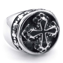 Bague Croix En Titane