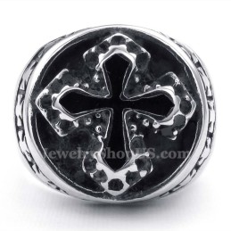 Bague Croix En Titane