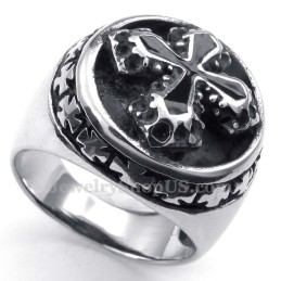 Bague Croix En Titane