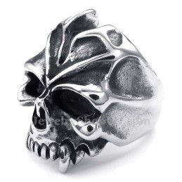 Bague Crâne En Titane