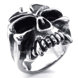 Bague Crâne En Titane