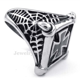 Bague Croix Losange En Titane