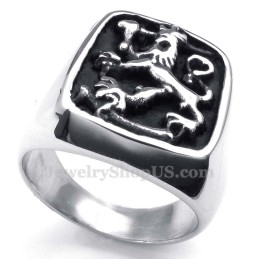 Bague Lion En Titane