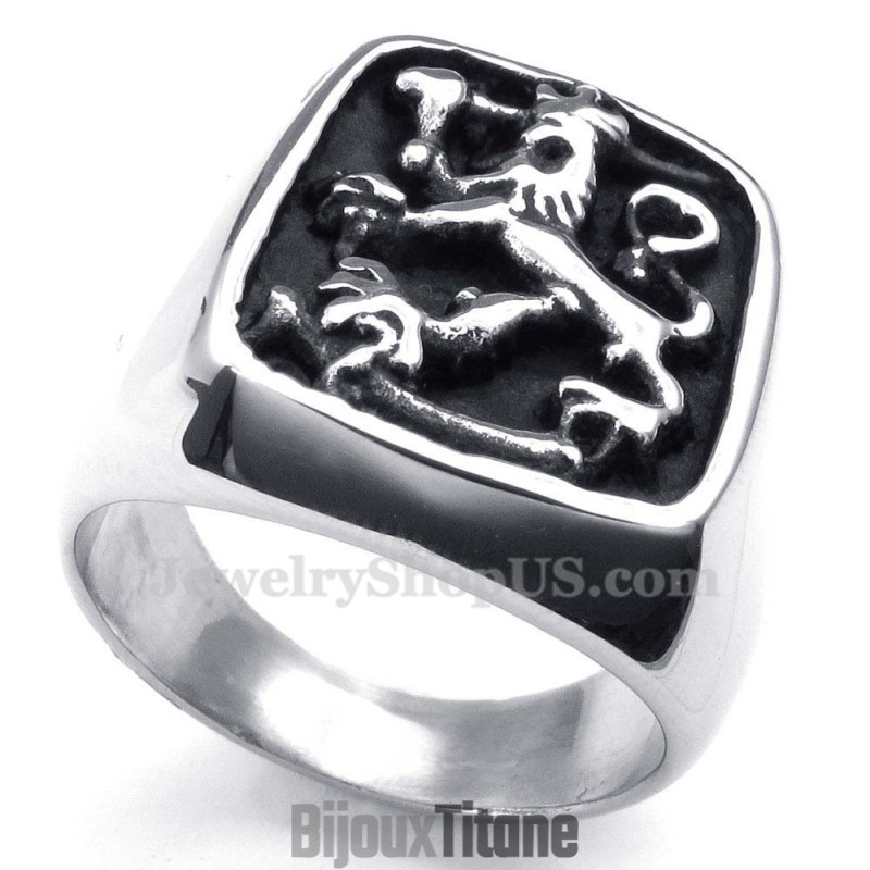 Bague Lion En Titane Bague Lion En Titane