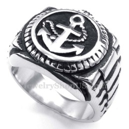Bague De Montre En Titane Avec Ancres