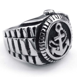 Bague De Montre En Titane Avec Ancres