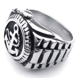 Bague De Montre En Titane Avec Ancres