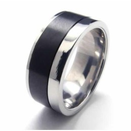 Bague En Titane Noir Pour Homme De 8 Mm