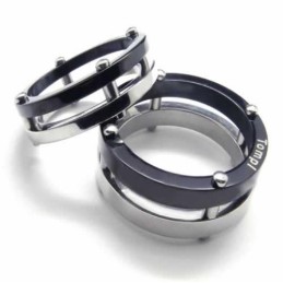 Bague En Titane Pour Homme Two Circles De 6 Mm