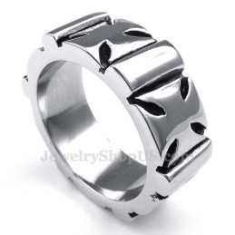 Bague Croix En Titane