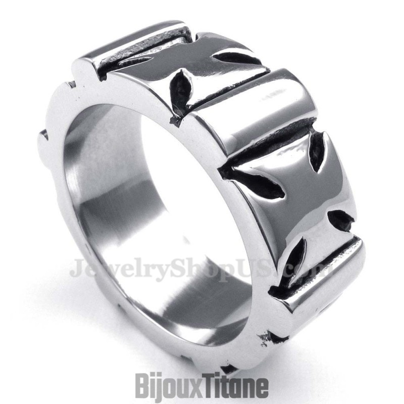 Bague Croix En Titane Bague Croix En Titane