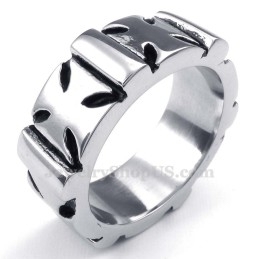 Bague Croix En Titane