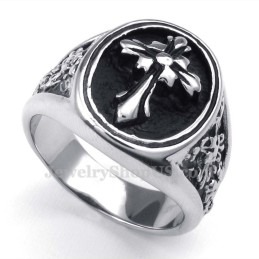 Bague Croix En Titane