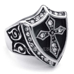 Bague Croix En Titane